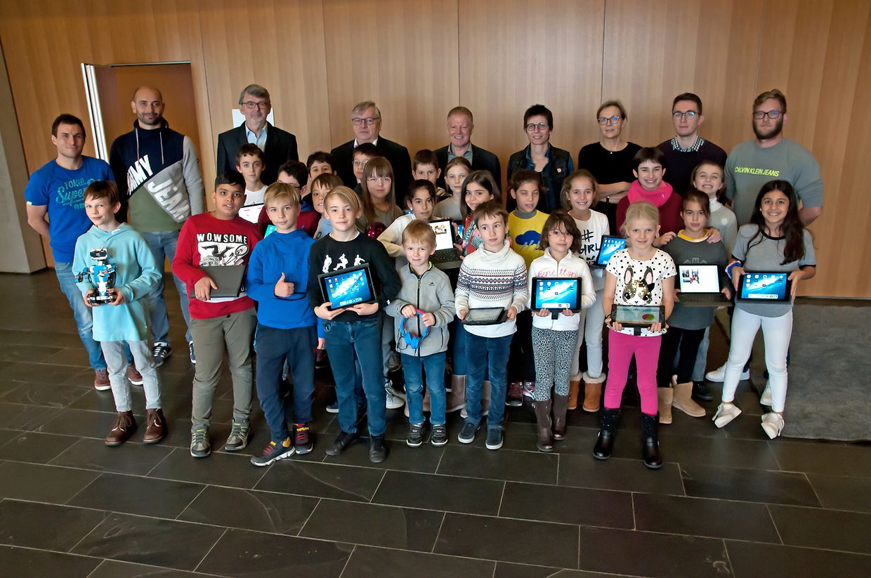 Gemeng Mamer: Schoulcampus um Kinneksbond. Ipads fir d'Schoulkanner (Foto: Alain Piron)