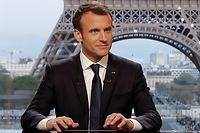Für den französischen Präsidenten Emmanuel Macron ist der Luftangriff "legitim".