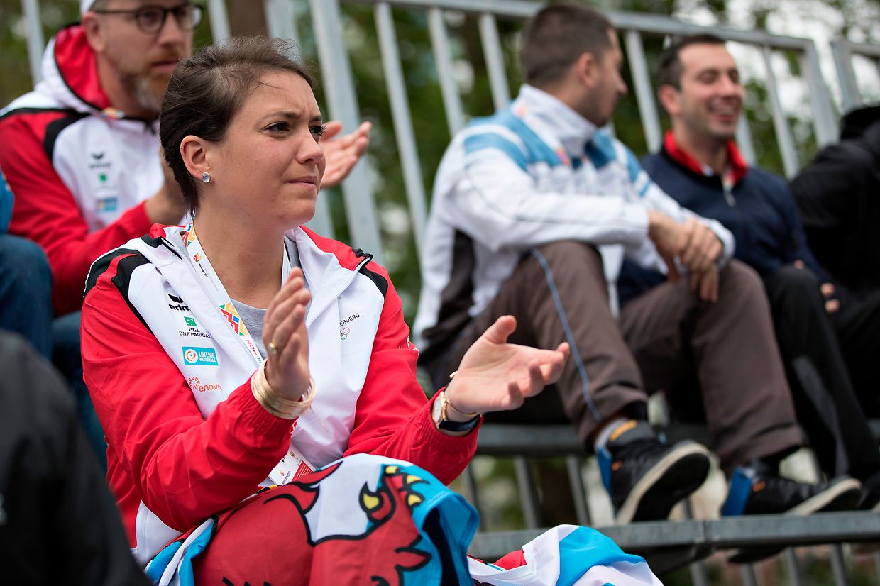 2019: Prinzessin Alexandra verfolgt eine Begegnung im Beachvolleyball bei den Spielen der kleinen Länder in Montenegro.