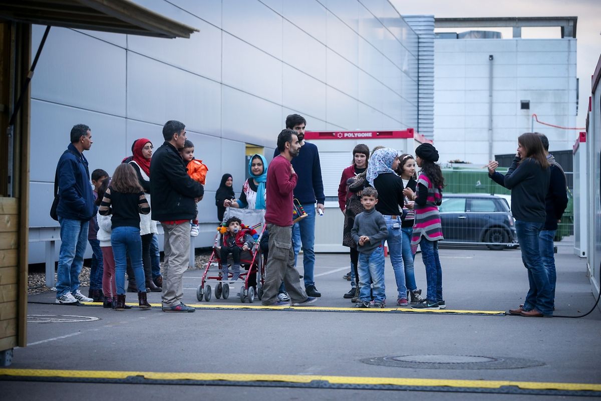 Sie kamen in den ersten Tagen in der Notunterkunft in den Luxexpo-Hallen unter.