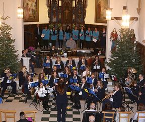 Chreschtconcert vun der Trentenger Musek, zesummen mat der Chorale Lidderfrenn Monnerech.