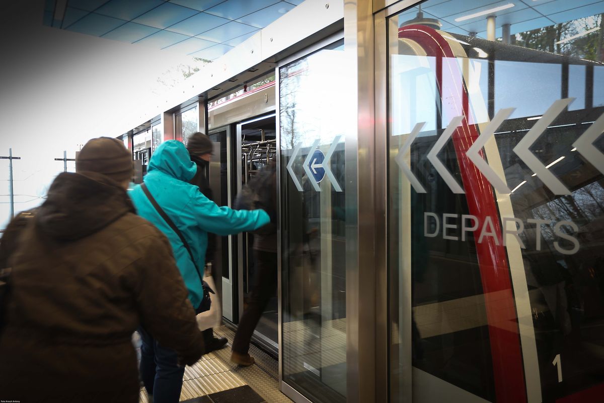10.12.2017 Luxembourg, Kirchberg, Einweihung Zahnbahnrad,   Mobilitéit , CFL, photo Anouk Antony