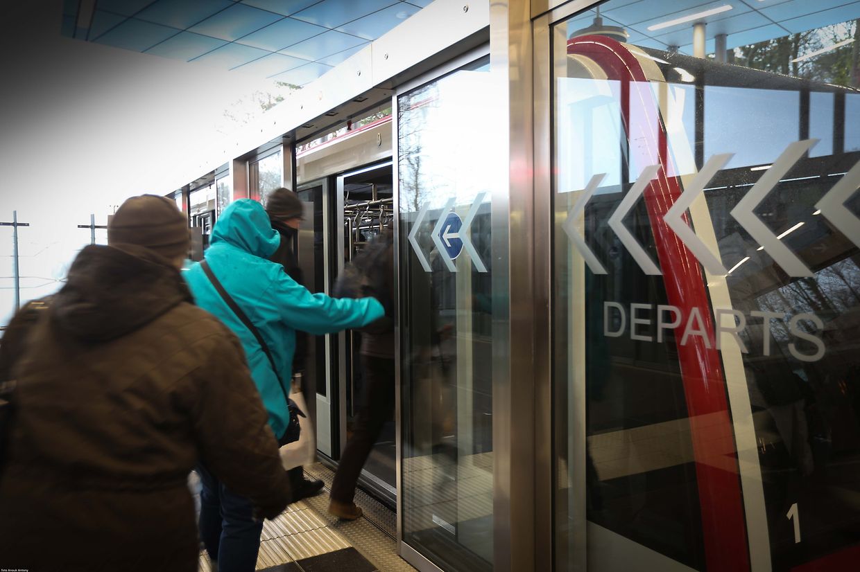10.12.2017 Luxembourg, Kirchberg, Einweihung Zahnbahnrad,   Mobilitéit , CFL, photo Anouk Antony