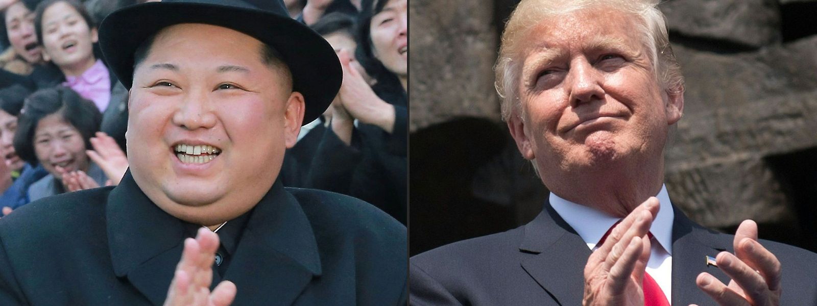 Kim Jong-Un e Donald Trump 