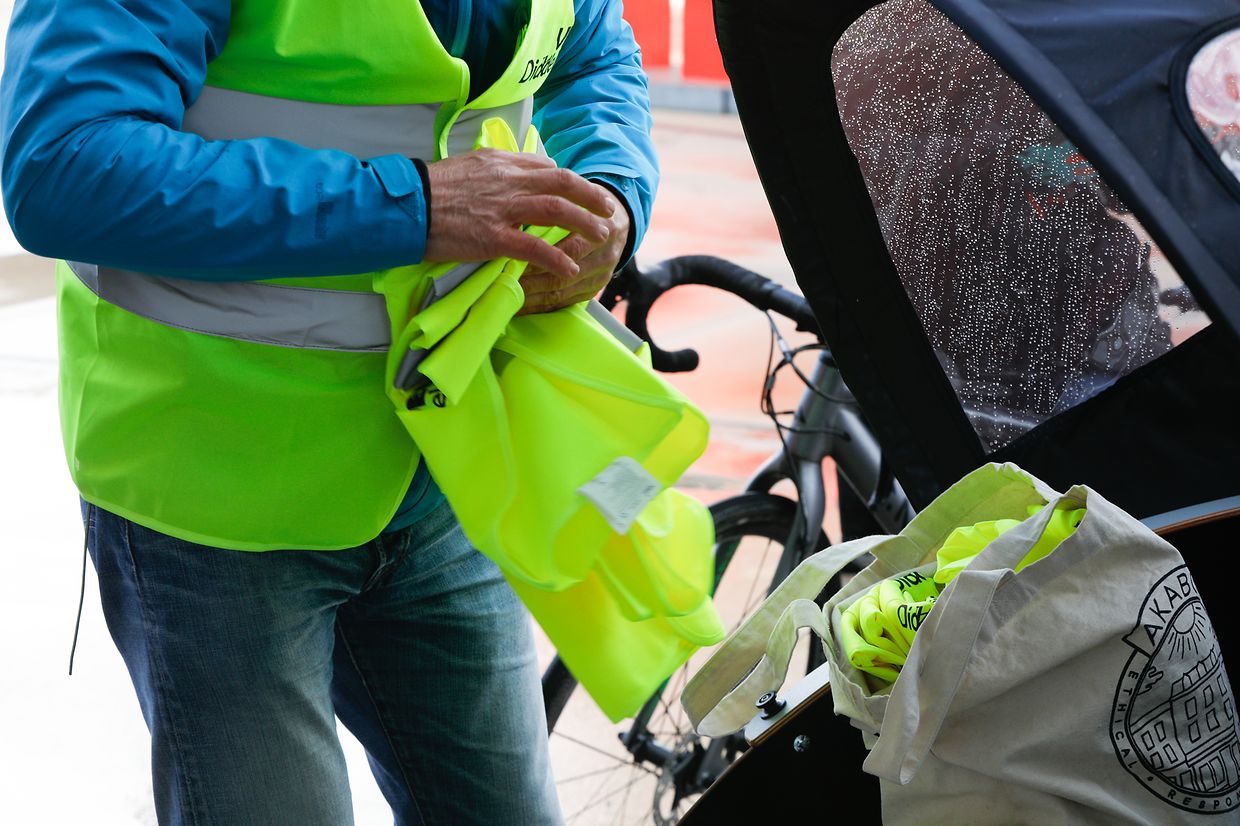 Die Fahrradfahrer demonstrierten am Samstag in Düdelingen für mehr sanfte Mobilität im öffentlichen Raum.