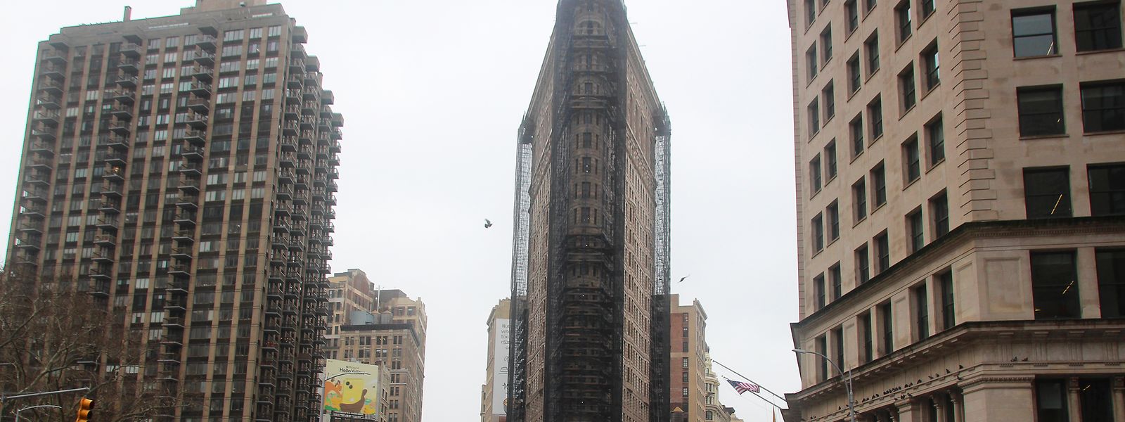 Das dreieckige „Bügeleisen-Gebäude“ gehört zu den beliebtesten Sehenswürdigkeiten von New York. 