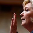 French far-right Front National (FN) party president Marine Le Pen speaks during a session of questions to the government on February 14, 2018 at the French National Assembly in Paris.  / AFP PHOTO / BERTRAND GUAY