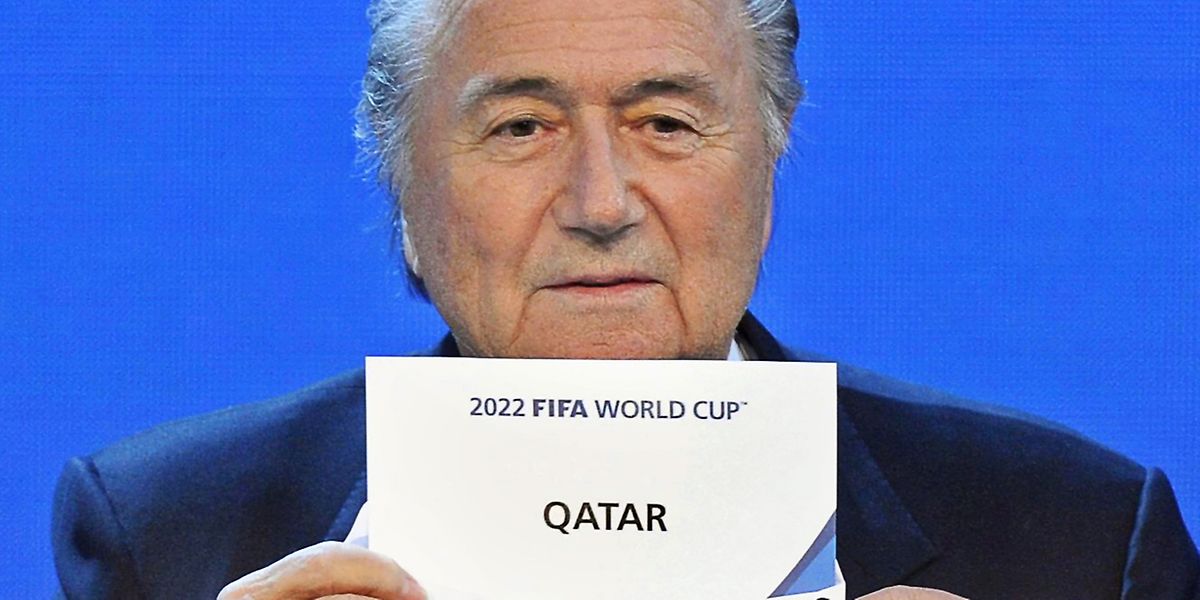 Blatter em 2010, aquando da escolha do Qatar para anfitrião do Mundial2022. 