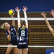 Kelsey Chambers (1 Walferdange) Lara Picht (8 Diekirch) Lara Wagner (3 Diekirch)Volley Ball - Novotel Ligue Dames - Walferdange - Diekirch - 06/03/2021 - Hall sportif Walferdangefoto : Vincent Lescaut