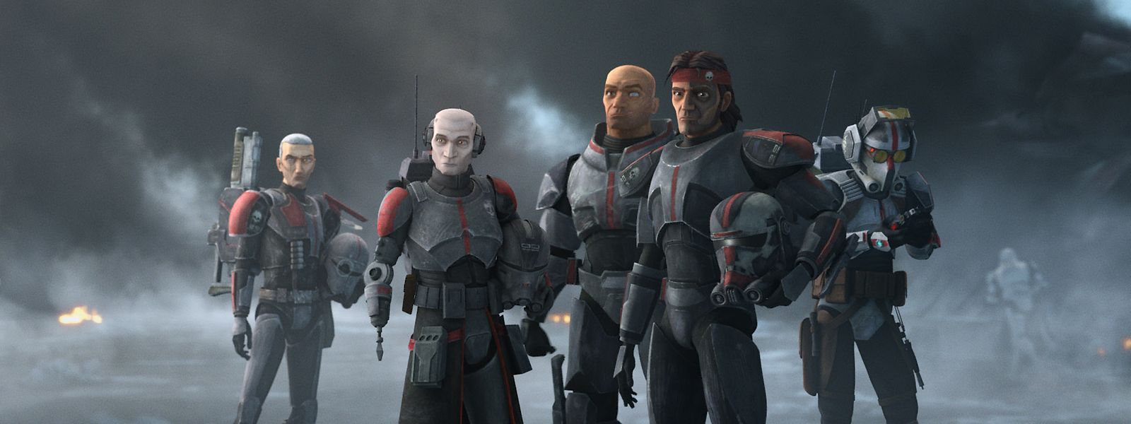 Echo, Wrecker, Hunter und Tech sind die Helden der Star-Wars-Animationsserie „The Bad Batch“.