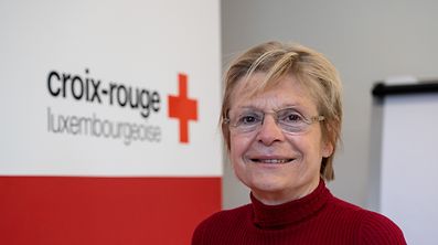 Lok , ITV Rita Krombach , Vize-Pres. Croix Rouge , Spenden in Coronazeiten , Foto:Guy Jallay/Luxemburger Wort