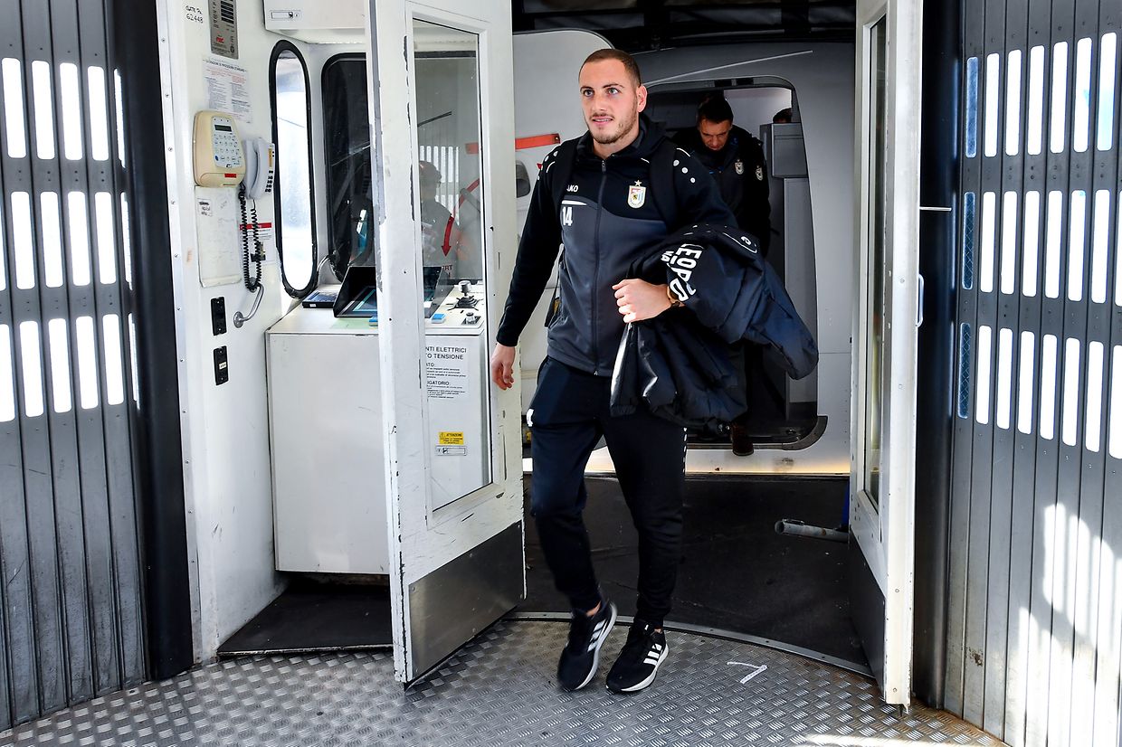 Clément Couturier bei der Ankunft in Mailand.