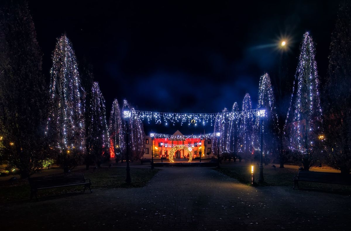 In previous years, Christmas lights have also illuminated Hesperange Park.