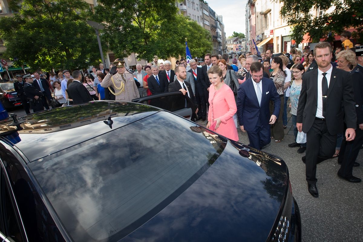 Das Paar auf dem Weg zurück in die Hauptstadt.