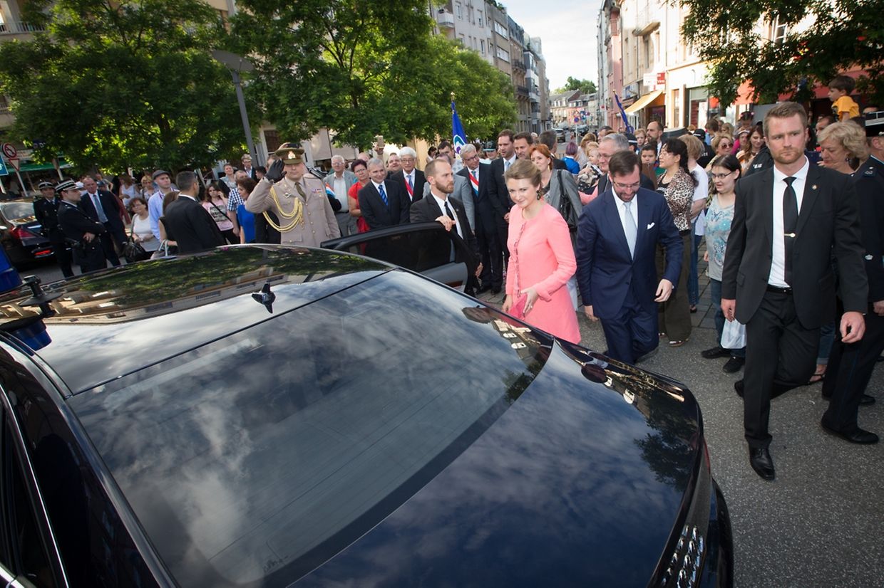 Das Paar auf dem Weg zurück in die Hauptstadt.