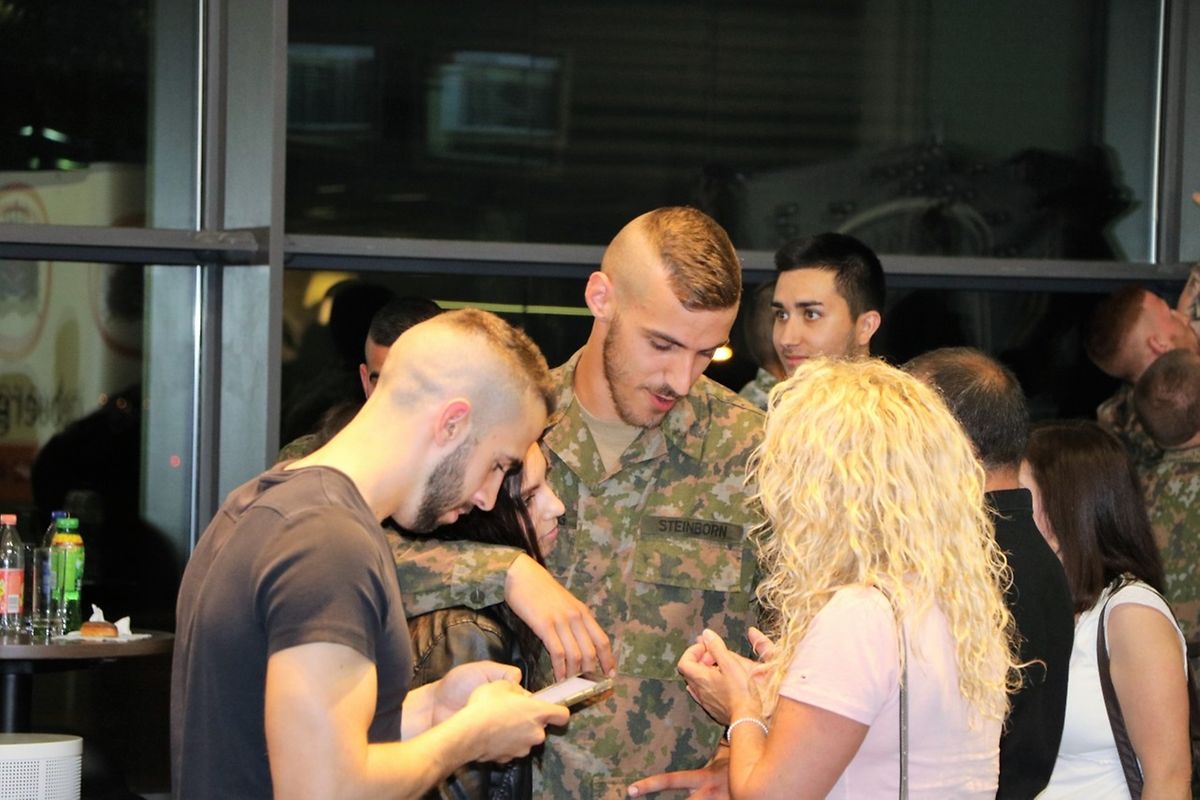 Des larmes de joie ont jailli samedi soir à l'accueil des 23 soldats de retour de mission au Kosovo.