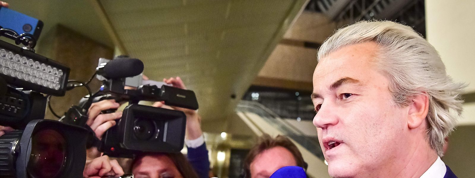 Weniger stark als erwartet - dennoch gibt Geert Wilders sich kämpferisch: "Herr Rutte ist mich noch nicht los."