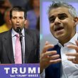 Donald Trump jr. (links) sorgte mit seiner Kritik am Londoner Bürgermeister Sadiq Khan für einen Aufschrei in Großbritannien.