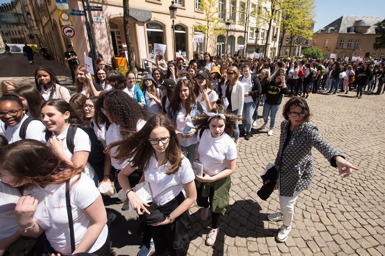 Messe für die Schule der Schwestern der christlichen Lehre St.Anne in Ettelbrück. 