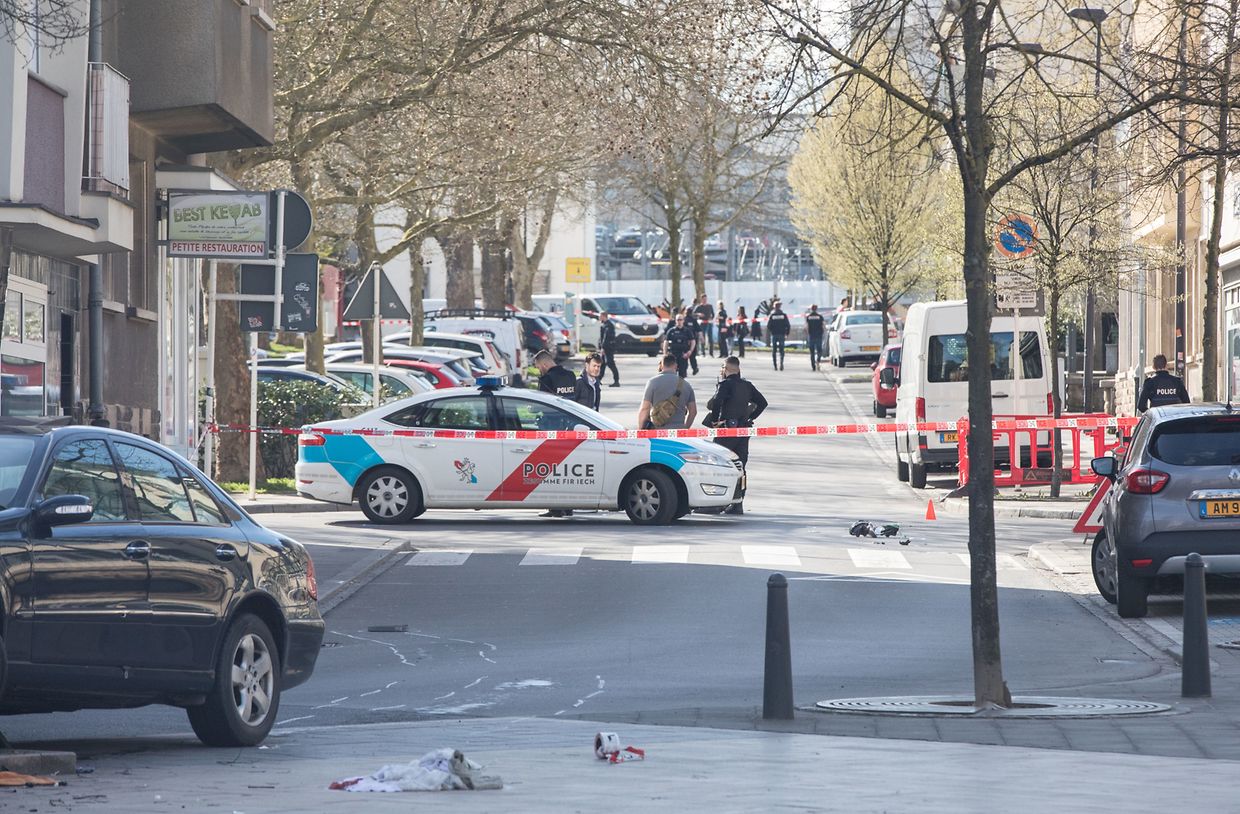 Das Auto fuhr nach der Schussabgabe gegen einen Baum.