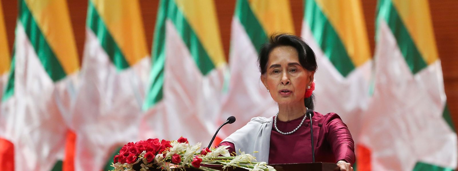 Aung San Suu Kyi verwehrt sich gegen jegliche Einmischung von Außen in die Innenpolitik Myanmars. 