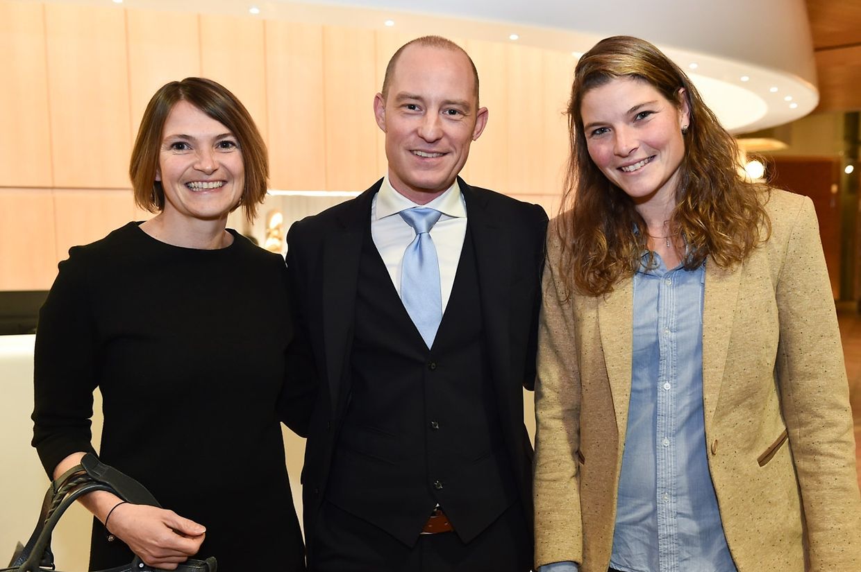 Isabelle Reiffers, Christian Helmig und Nathalie Lamborelle