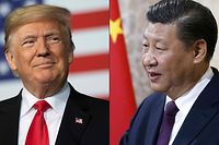 Die Zeichen zwischen US-Präsident Donald Trump (l.) und seinem chinesischen Amtskkollegen Xi Jinping stehen auf Sturm.