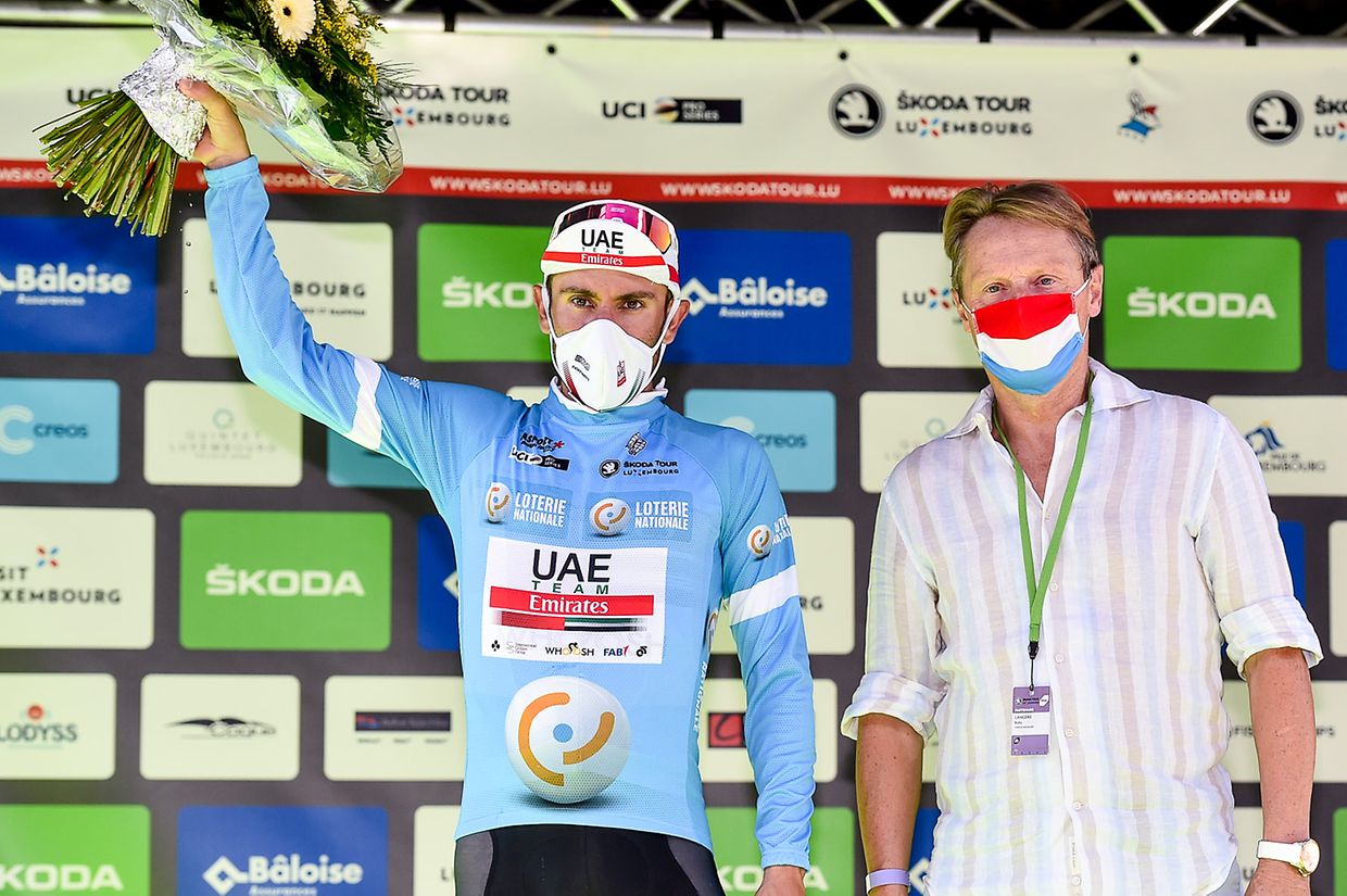 Diego Ulissi (I/Emirates) führt auch die Punktewertung an.