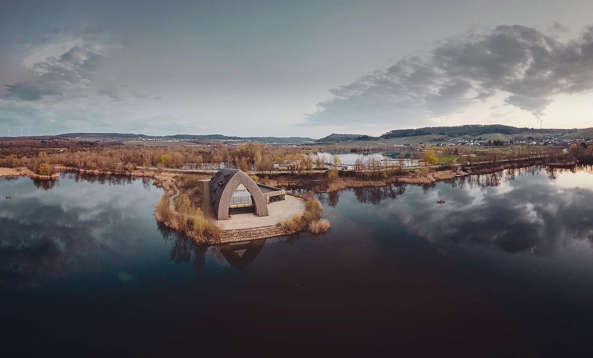 Built on a former gravel pit that became naturally flooded to form the perfect environment numerous bird species Photo: Yves Kraus/www.instagram.com/yveskraus/