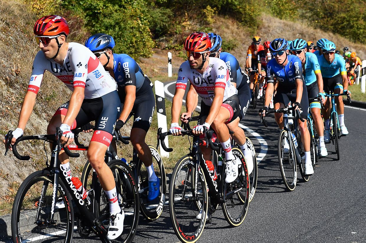 Der spätere Etappensieger Diego Ulissi (I/Emirates).