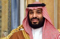 (FILES) In this file photo taken on September 18, 2019 Saudi Arabia's Crown Prince Mohammed bin Salman attends a meeting with the US secretary of state in Jeddah, Saudi Arabia. - Saudi Arabia's crown prince said in an interview aired on September 29, 2019 that war with Iran would devastate the global economy and he prefers a non-military solution to tensions with his regional rival. (Photo by MANDEL NGAN / POOL / AFP)