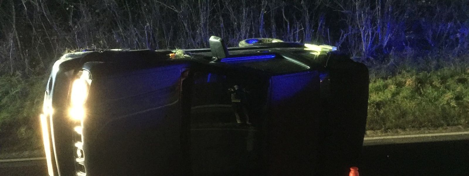 Glück im Unglück hatte die Fahrerin dieses Fahrzeugs am Donnerstagnachmittag in Echternach.