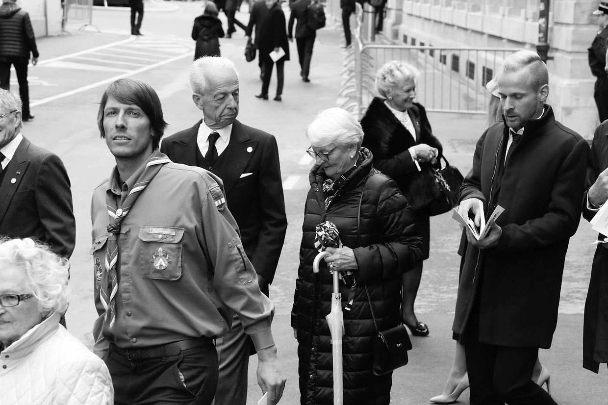 Lokales, Online, Kathedrale, Staatsbegräbnis Großherzog Jean, funérailles Grand-Duc Jean, Eingang Kathedrale,