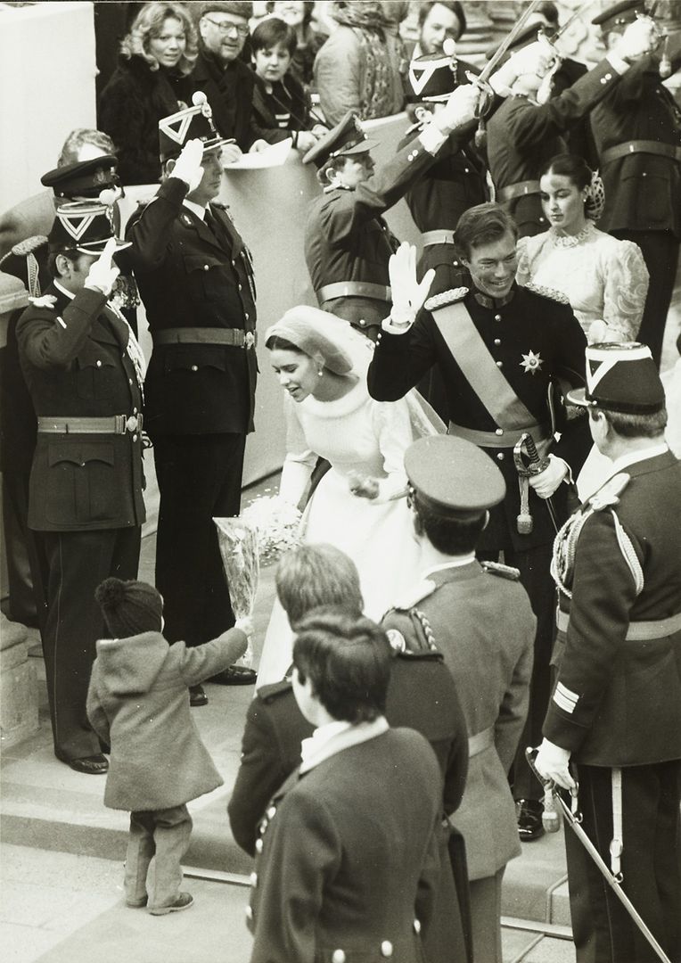 Maria Teresa e Henri no dia do casamento, em 14 de fevereiro de 1981.