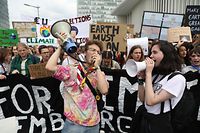 Klima Demo, Schüler demonstrieren für eine bessere Klimapolitik,  Place de l'Europe, Foto: Guy Wolff/Luxemburg