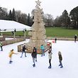 The winter ski rink in Luxembourg's capital 