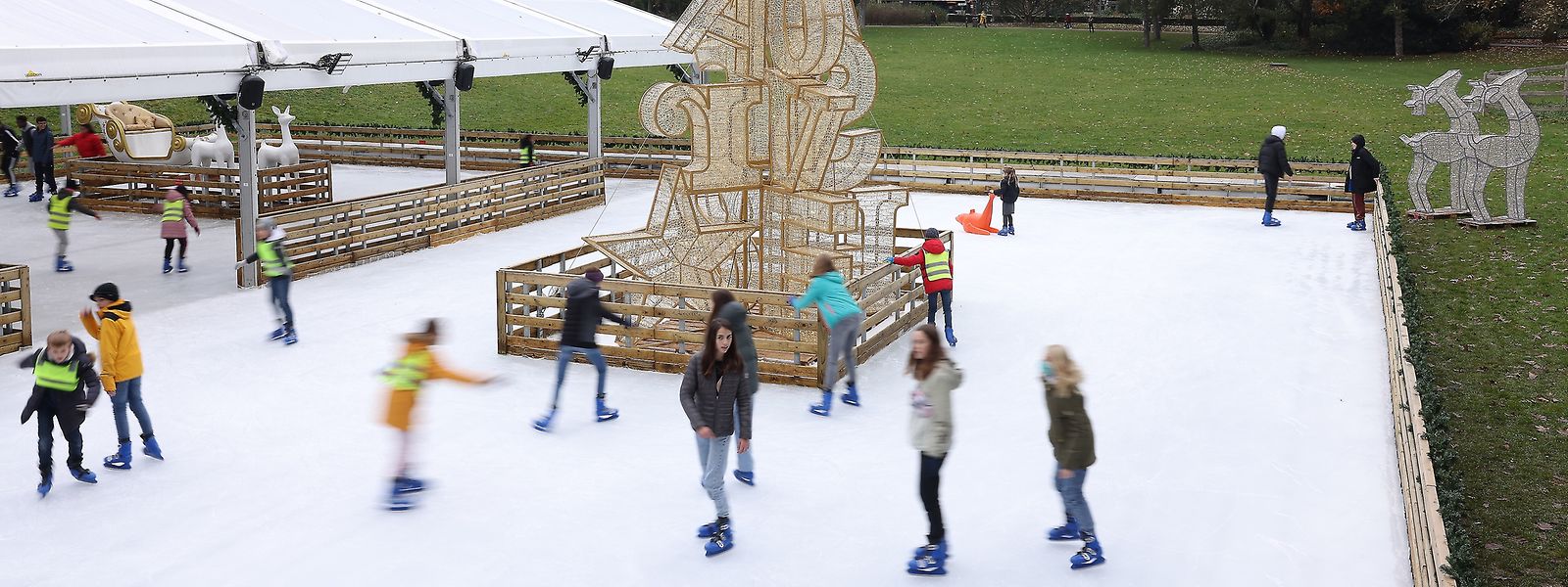 La patinoire du parc de la capitale n'existera pas sous cette forme en hiver. 