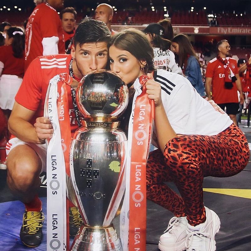 Ruben Dias E A Namorada As Estrelas Da Noite Benfiquista