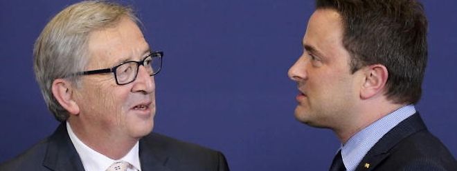 Jean-Claude Juncker et Xavier Bettel: le vieux sage et le jeune loup. 