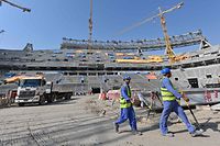 Construção do Lusail Stadium, em Doha.