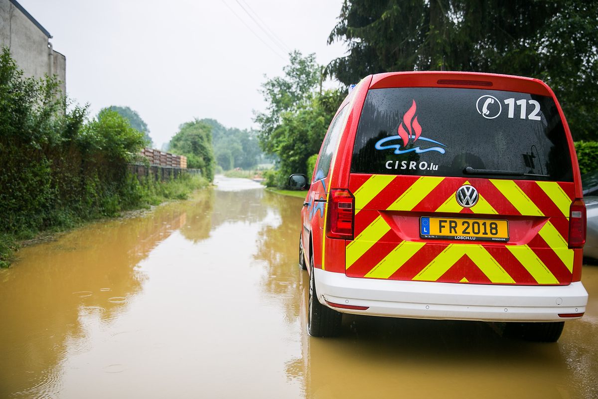Überschwemmungen im Raum Roeser/Liwingen