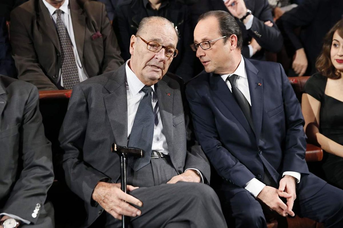 Mit seinem Vorgänger Jacques Chirac.