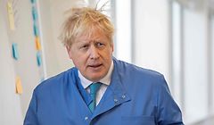 (FILES) In this file photo taken on March 06, 2020 Britain's Prime Minister Boris Johnson visits to the Mologic Laboratory in the Bedford technology Park, north of London . - Britain's Prime Minister Boris Johnson appeared to be on the road to recovery as Downing Street said the Prime Minister had returned to the ward at St Thomas' Hospital after spending three nights in the intensive care unit. (Photo by Jack Hill / POOL / AFP)