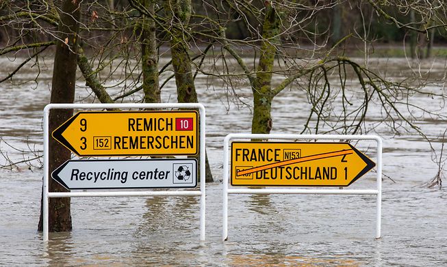 Floods along the Moselle river