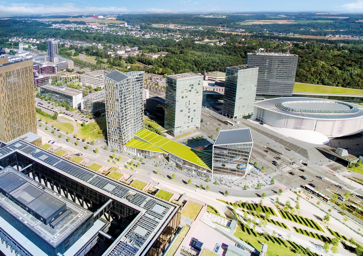 Kirchberg un immeuble connecté pour 2019 Première tour résidentielle