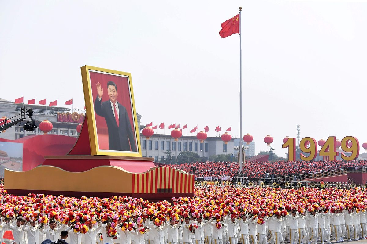 A parade in Beijing marked the 70th anniversary of the founding of the People's Republic of China Photo: AFP