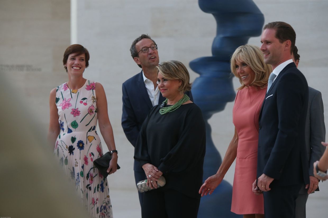 Programme culturel pour les conjoints à Neimënster puis au MUDAM en compagnie de la grande-duchesse Maria Teresa