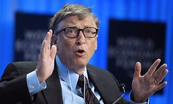 (FILES)Microsoft Corp Chairman Bill Gates speaks during a session  in Davos in this January 24, 2014 file photo.  The surging price of Microsoft shares returned US tech tycoon Bill Gates back to the top of Forbes's world's billionaires list, with his $76 billion beating out Mexico's Carlos Slim's $72 billion. The annual list, released March 3, 2014, counted 1,645 men and women as billionaires, with an average wealth of $4.5 billion and a collective wealth of $6.4 trillion, up $1 trillion from a year ago. AFP PHOTO  ERIC PIERMONT