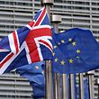A Union Jack flag flutters next to European Union flags ahead of a visit from Britain's Prime Minister David Cameron at the EU Commission headquarters in Brussels, Belgium, in this file photo taken January 29, 2016. European Council President Donald Tusk will present proposals on February 2, 2016 for keeping Britain in the European Union, paving the way for a potentially difficult summit at which leaders will have to iron out remaining differences. REUTERS/Francois Lenoir/Files