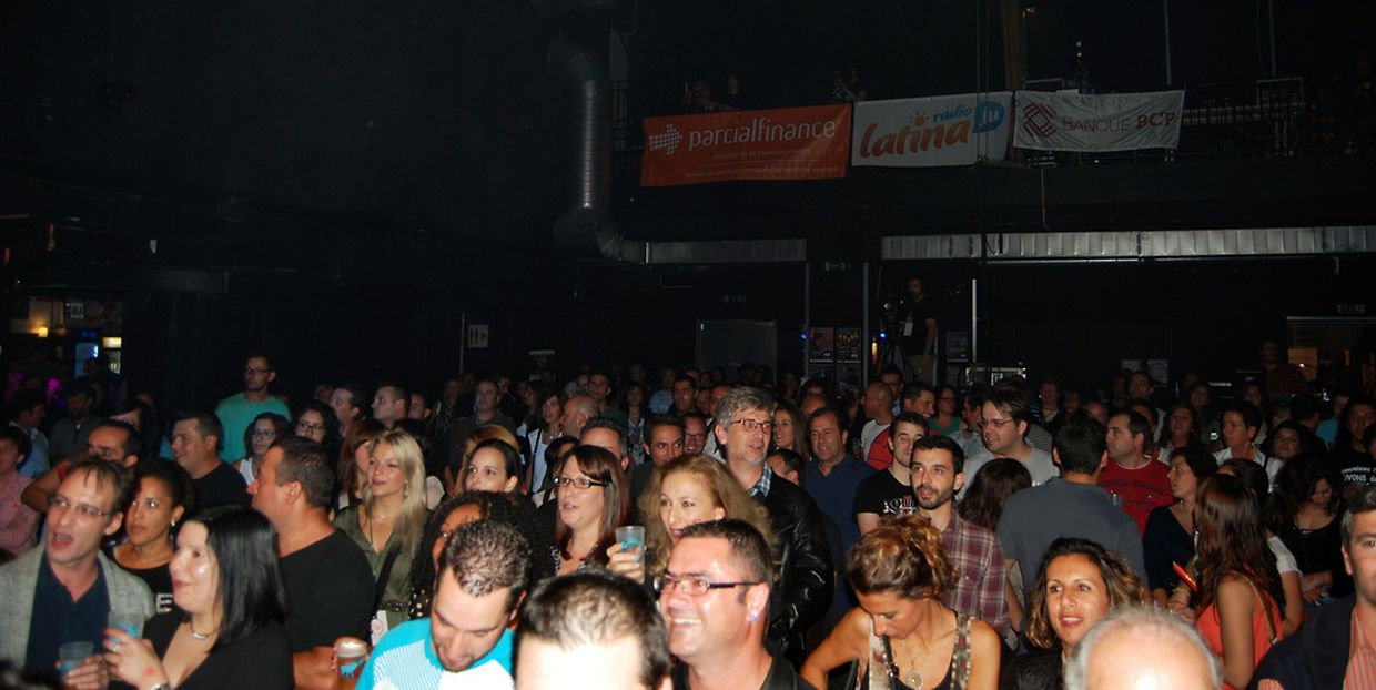 Ambiente da sala de concertos da Kulturfabrik